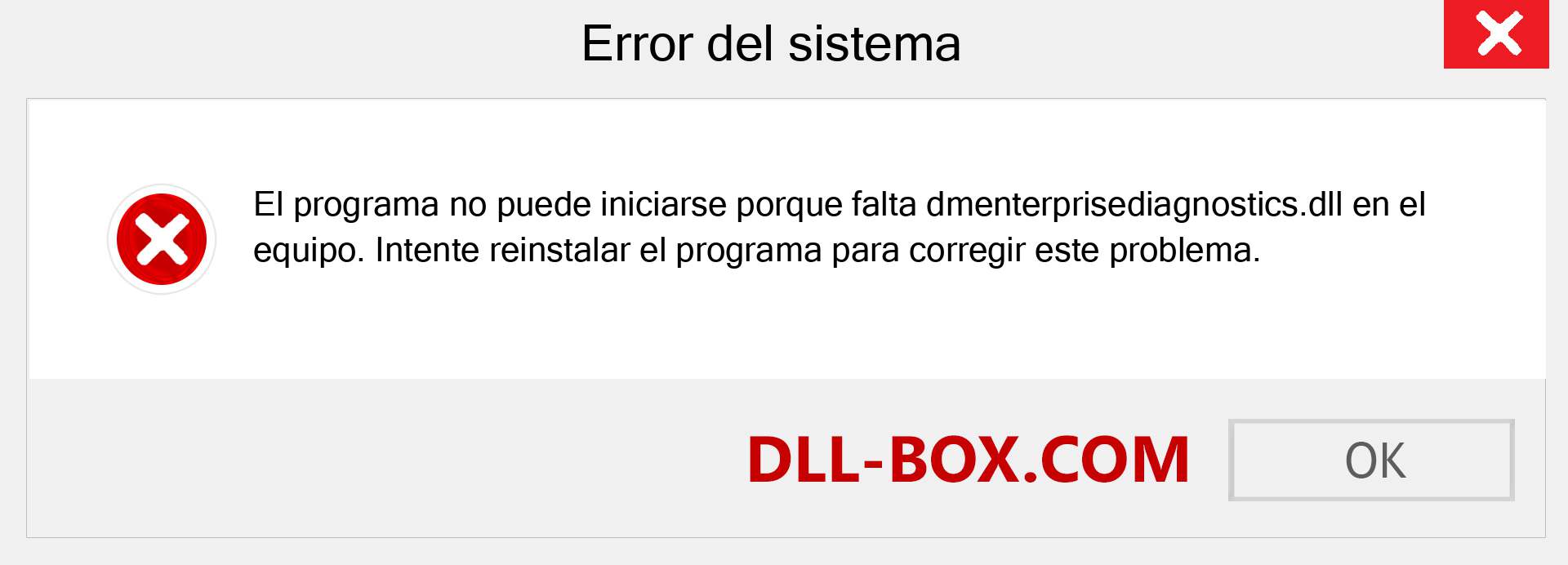 ¿Falta el archivo dmenterprisediagnostics.dll ?. Descargar para Windows 7, 8, 10 - Corregir dmenterprisediagnostics dll Missing Error en Windows, fotos, imágenes