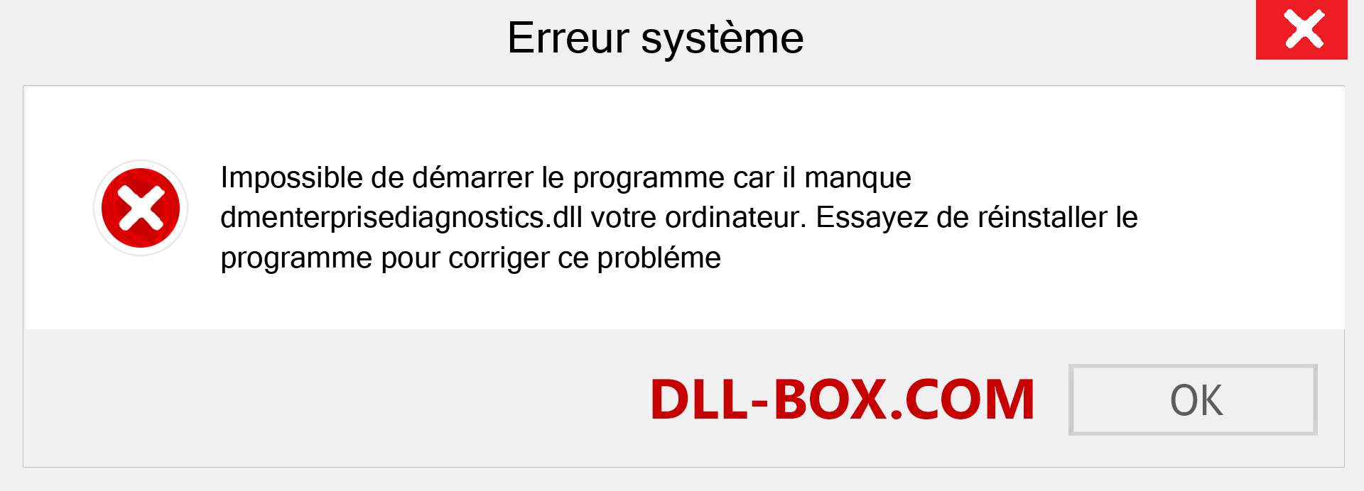 Le fichier dmenterprisediagnostics.dll est manquant ?. Télécharger pour Windows 7, 8, 10 - Correction de l'erreur manquante dmenterprisediagnostics dll sur Windows, photos, images